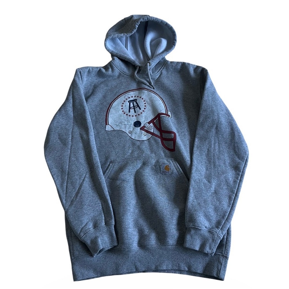 Carhartt Barstool Sports Loose Fit Midweight Hoodie Light Grey Men's Small